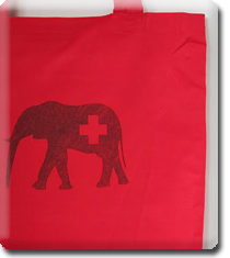 elephant tote bag
