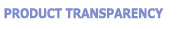 Product Transparency